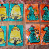 Warsztaty malowania na szkle, lipiec 2015